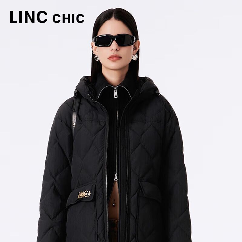 JINYUJIE Women's Hooded Mid-Length Lightweight Down Jacket