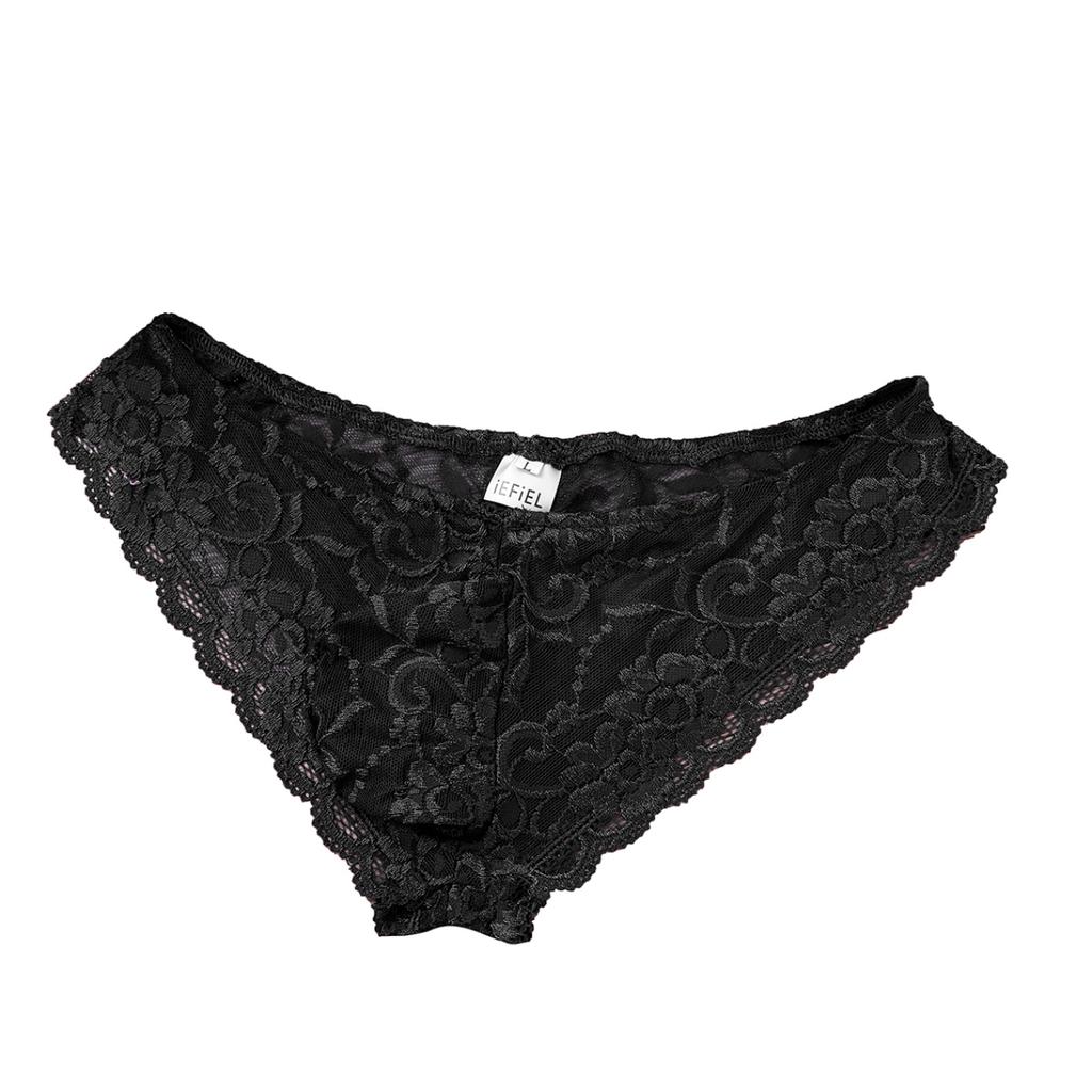 Sexy Herren-Dessous, Sissy-Höschen, geschlossen, schwuler männlicher Blumenspitze, durchsichtig, Jockstraps, Ausbuchtungsbeutel, Slips, Bikini-Unterwäsche