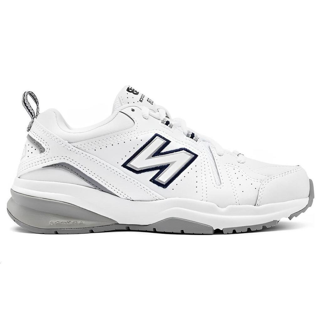 New Balance Nb 608 Fabric Leather Sports Casual Low Top Training Shoes Women Sneaker White Black WX608SN5