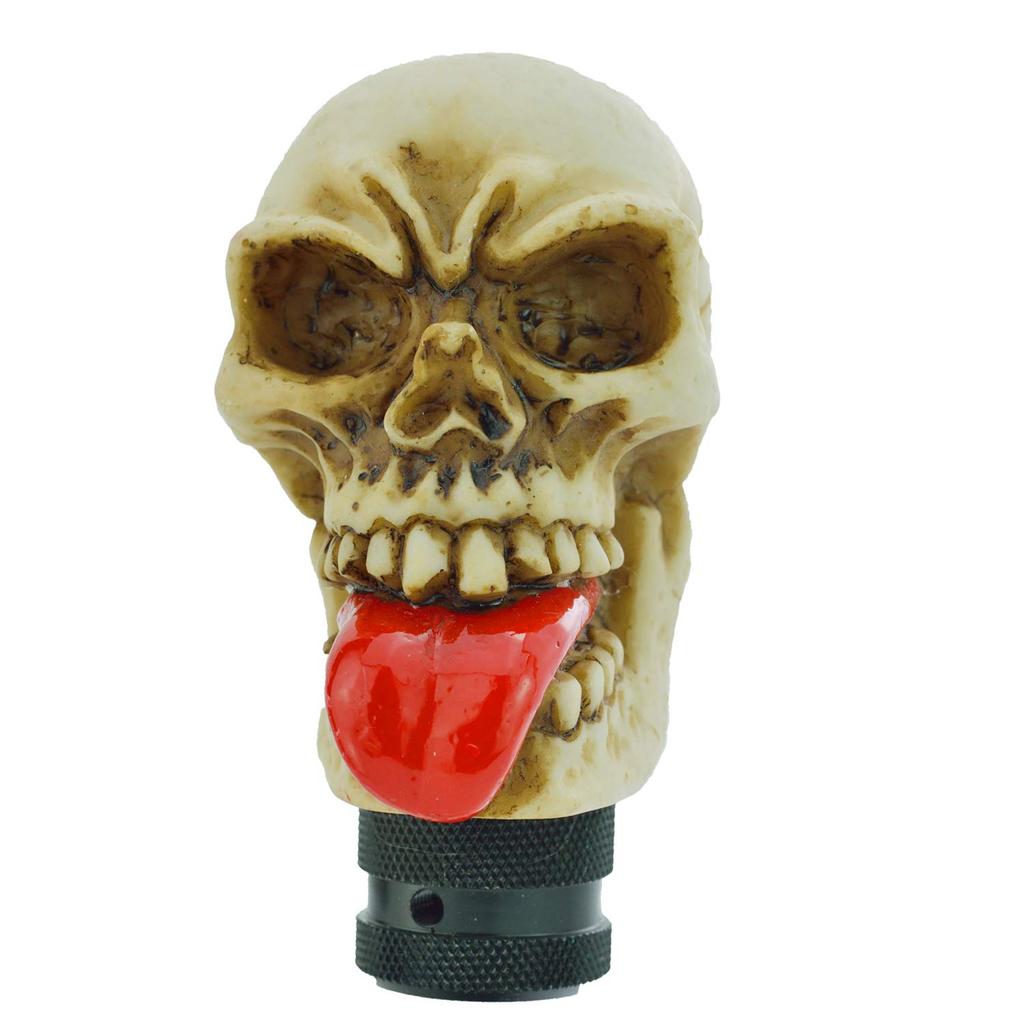 Bashineng Car Auto Gear Stick Shift Knob Large Tongue Skull Transmission Shifter Knob Head