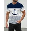 3D Bull Head Print Summer Casual Men's T-shirt Urban Street Fashion Men's Short-sleeved Shirt Outdoor Sports and Fitness Men's S
