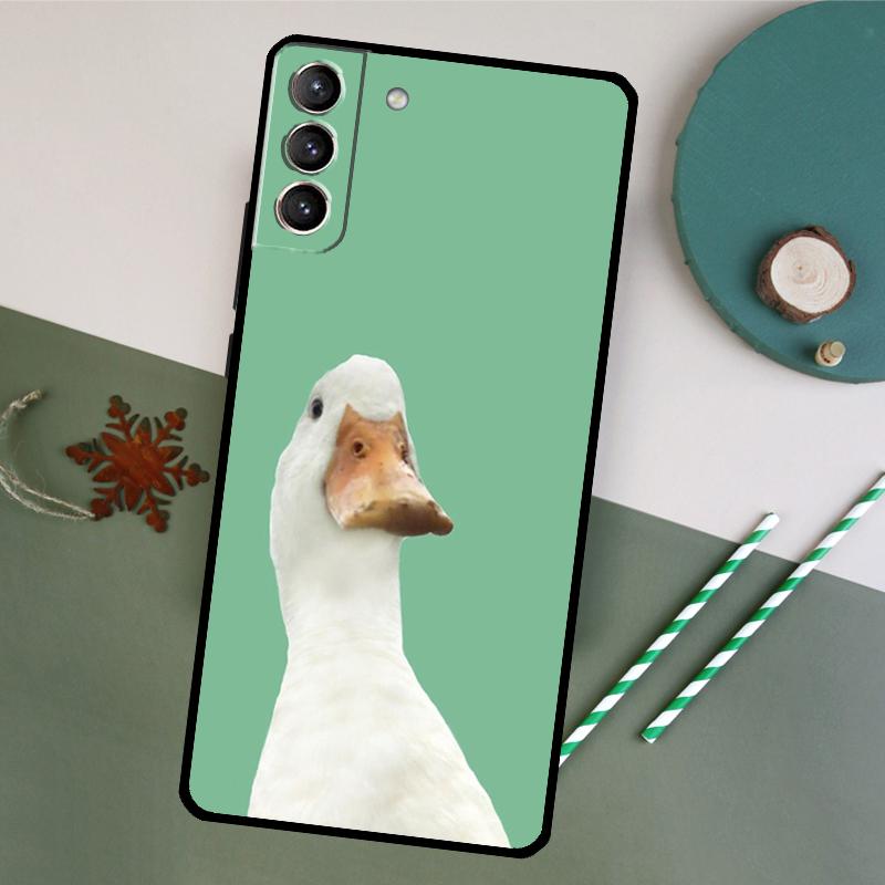 Süße Cartoon-Enten-Handyhülle Für Samsung Galaxy S26 S23 Ultra S20 S21 S22 S24 S25 Plus S10 S25 FE Rückseite