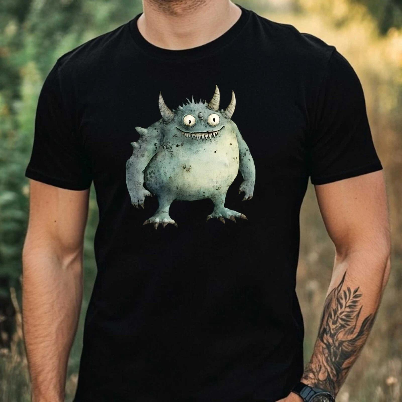 T-Shirt Herren Fabelwesen Aquarell Motiv Baumwolle Größe XS bis 5XL XS