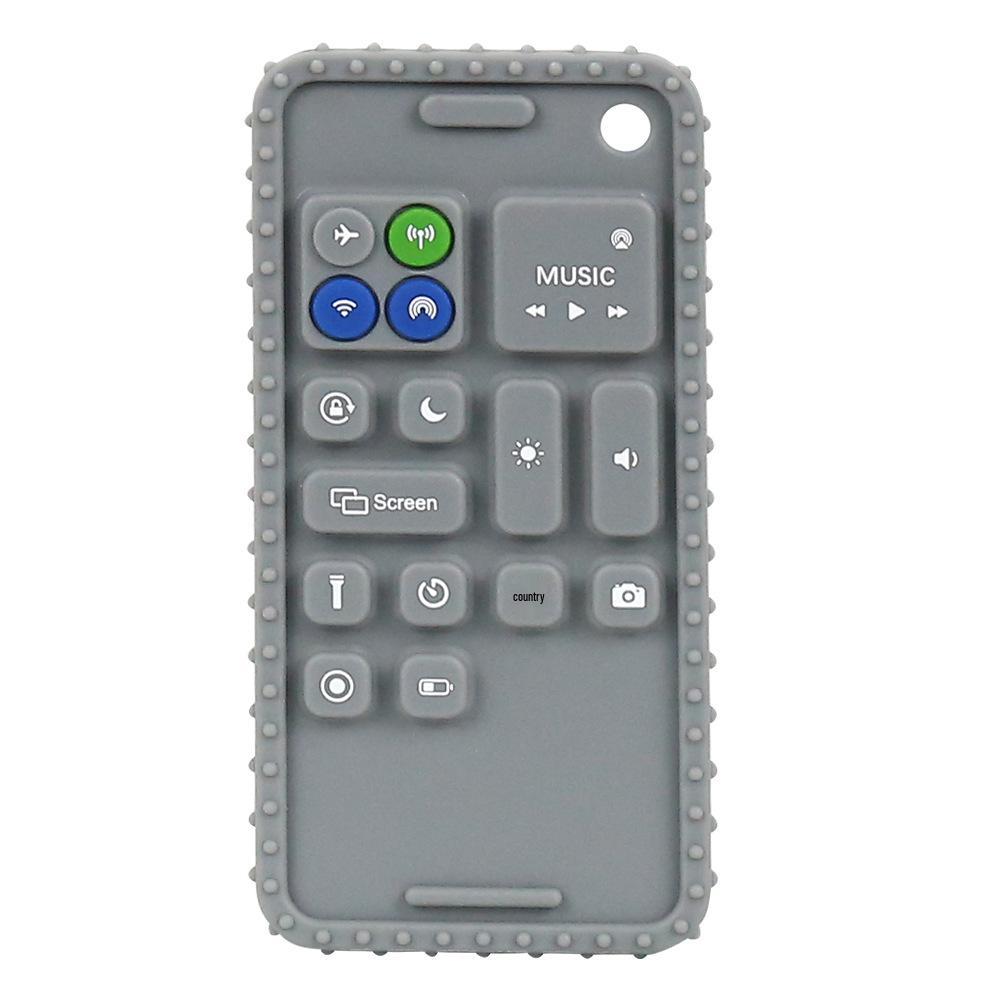 Silicone Teether Remote Control Toy for Babies 6+ Months