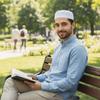Polyester Prayer Hat Traditional Islamic Cap Fashion Muslim Hat  Leisure Wear