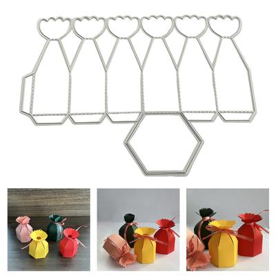 Scatola di Caramelle Fustelle Metalliche Fustelle da Taglio in Acciaio al Carbonio Stencil per Goffratura per Biglietti Foto Diario Scrapbooking Decorazioni