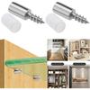 60pcs Self-Tapping Screws Cabinet Laminate Shelf Support Pegs with Non-Slip Sleeve Shelves Kitchen Glass Furniture Closet Shelf Pins