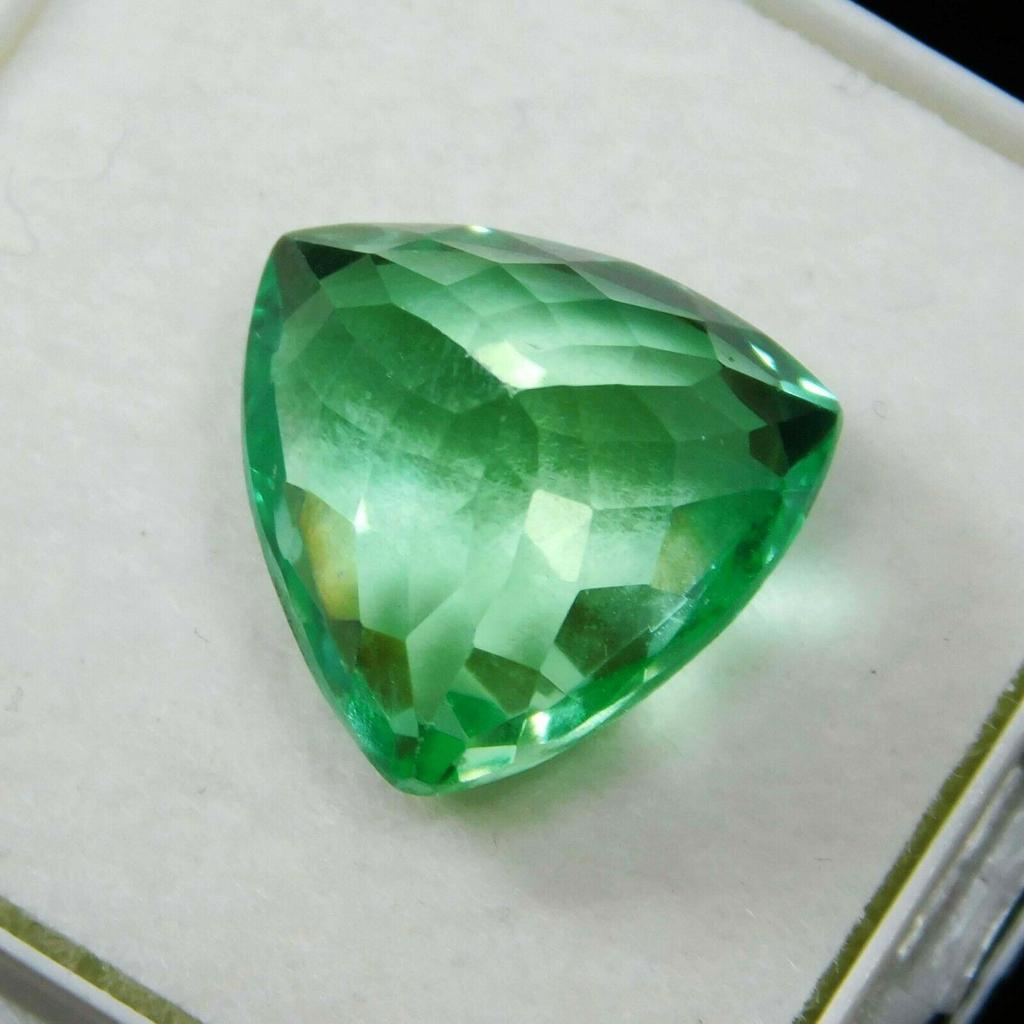 10.23 Carat Trillion Cut Natural Montana Sapphire Green CERTIFIED Loose Gemstone A-328