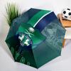Al-Ahli Saudi  Umbrella - Automatic Open/Close, Compact 8-Rib Lightweight Umbrella Essential for outdoorPicnic Accessory Fan Gifts
