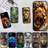 FM3 Tier Wolf Tiger Löwe Soft Shell Handyhülle für iPhone 16 15 14 13 12 Pro Max Plus Mini