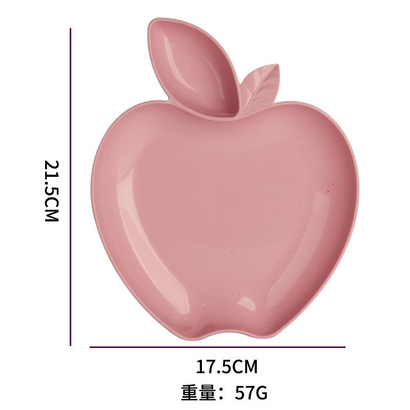 

Креативная бытовая тарелка для холодных фруктовых закусок и поднос для чипсов apple plate розовый