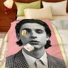 Coperta Plaid in Flanella Celebrity T-Timothee C-Chalamet, Leggera Accogliente, Resistente Lavabile carina Fresca