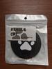 BEAGLE CAT Paw Pattern Non-Slip Car Coaster (Black)
