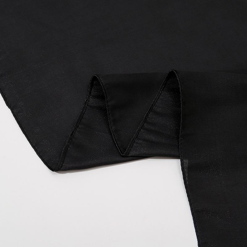 Dazzle Dance Butterfly Printing Nou Satin de mătase Eșarfă lungă de mătase Birou aer condiționat Decorare cameră șal doamnelor