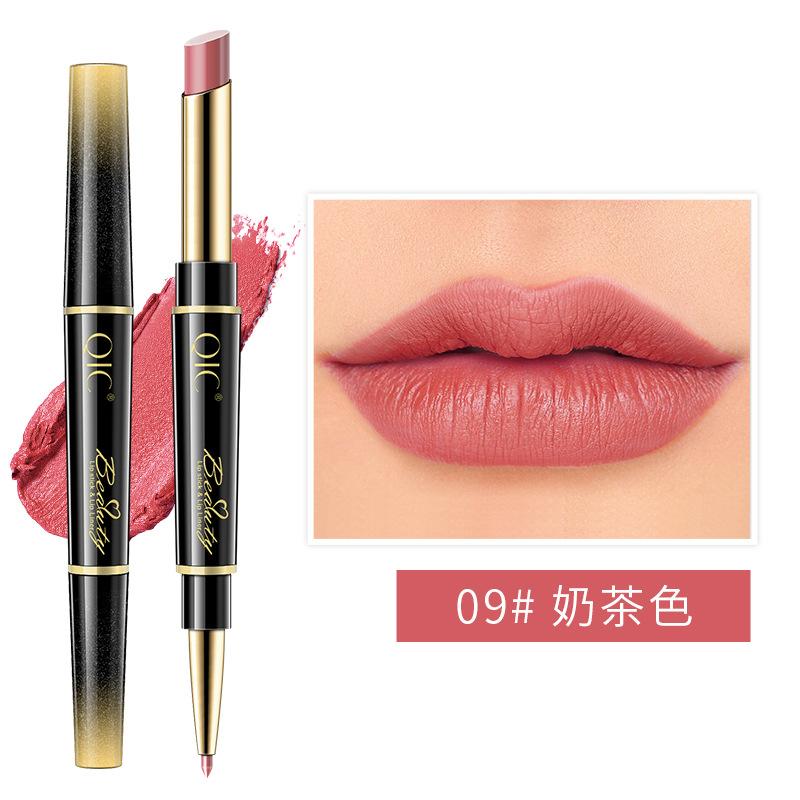 Lipstick, Lip Liner, Double-Ended Two-In-One Live Broadcast, Recommended Makeup, Rotating Lip Liner, Hook Line Drawing Lipstick