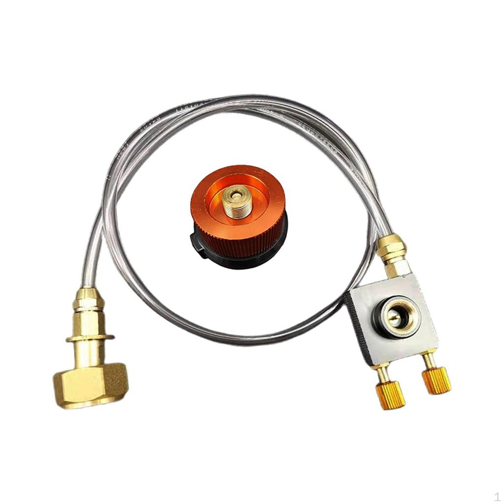 Gas Refill Adapter Tank Connection Hose for BBQ Outdoor Activities