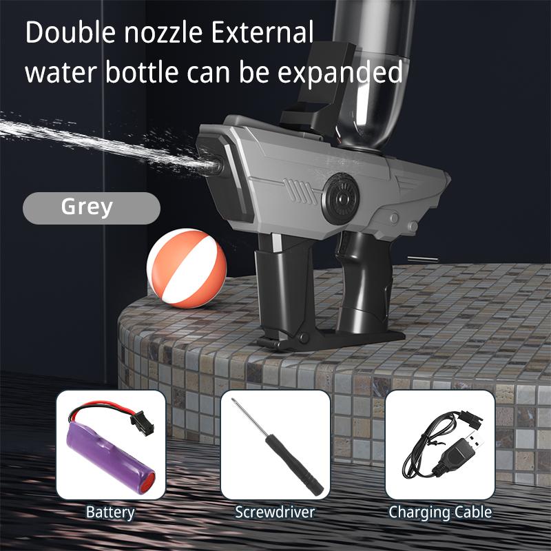 

Новый автоматический электрический водяной пистолет, игрушечный пистолет, электрические игрушки, уличный пляж, веселая стрельба, игрушка для бассейна серый