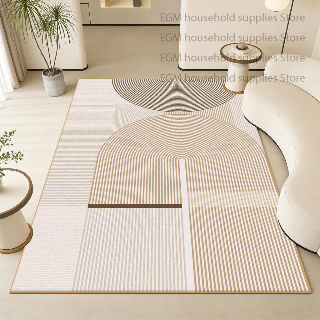 Modern Luxury Carpets Geometric Living Room Decorative Bed Room Soft Rug Washable Non-slip Study Customizable Floor Mat Office
