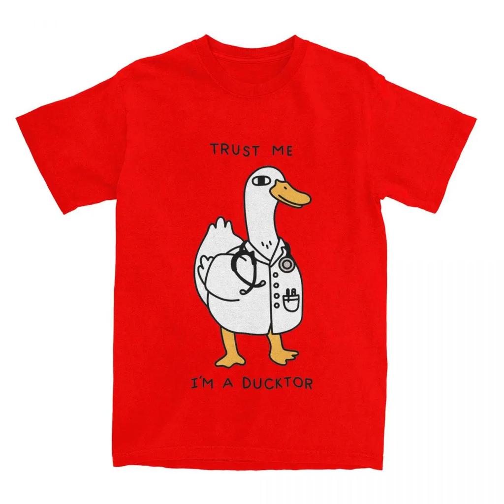 Maglietta Quack Dottore Anatra Uomo Donna Umorismo Scherzo Abbigliamento Magliette Vintage T-Shirt Taglia Grande Vestiti