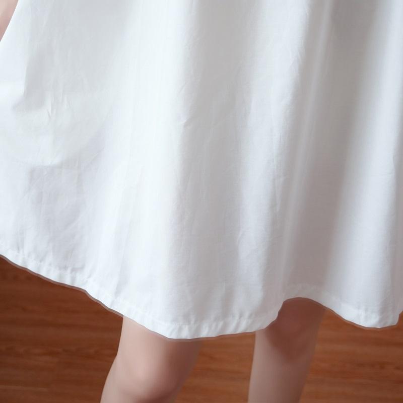 Trumpomis rankovėmis plius dydžio medvilninė laisvalaikio laisvi mini suknelė