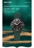 Sanda Women's Fashionable Leather & Silicone Strap Quartz Watch with Luminous Stopwatch