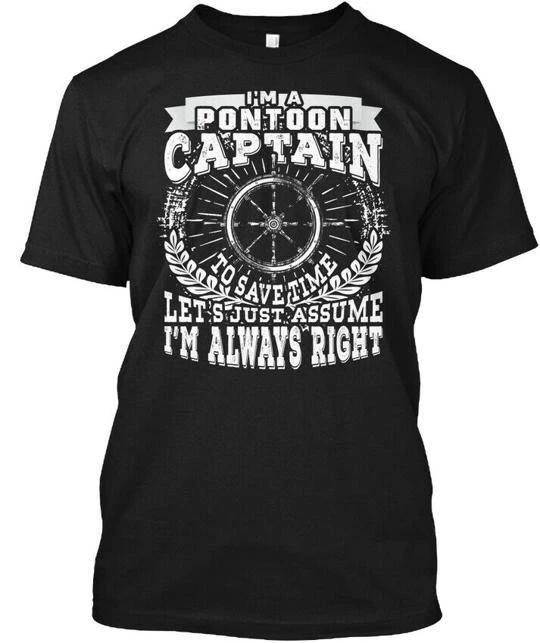 I Am A Pontoon Captain TTshirt Made in the USA Size S to 5XL 3XL