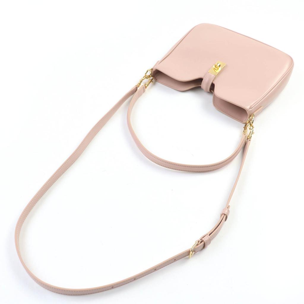 Celine Small Camille 16 (Cèze) Soft Bag In Smooth Calfskin Peach Smooth Rubbed Used