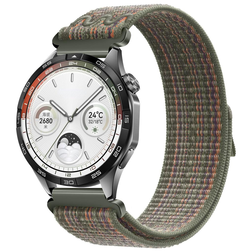 22mm 20mm Nylon Loop Band For Huawei Watch GT5/4/3/2 Pro 46mm Wristband Bracelet Samsung Watch 7 6 5 4 Amazfit GTR/Balance Strap