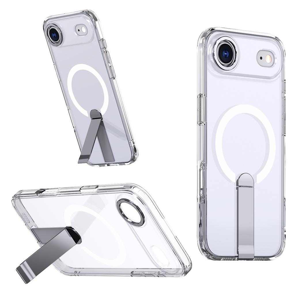 For iPhone Air Case Compatible with MagSafe Kickstand TPU + Acrylic Phone Cover