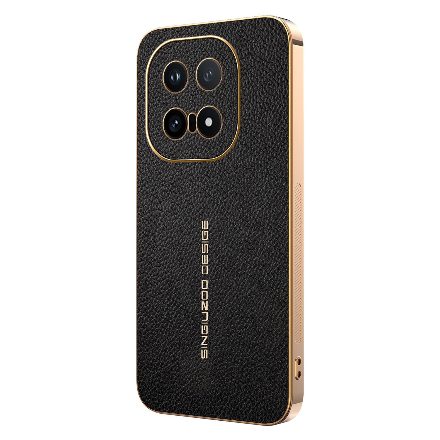 

For vivo iQOO 15 5G Case Anti Scratch Litchi Texture TPU Leather PU Phone Back Cover