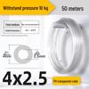 Zhuo Ji 8mm High-Pressure Transparent PU Air Hose for Air Compressors (Sizes: 4/6/10/12/14/16)
