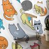 Cartoon Cat Modern Tulle Curtains For Living Room Bedroom Home Kitchen Window Sheer Curtains
