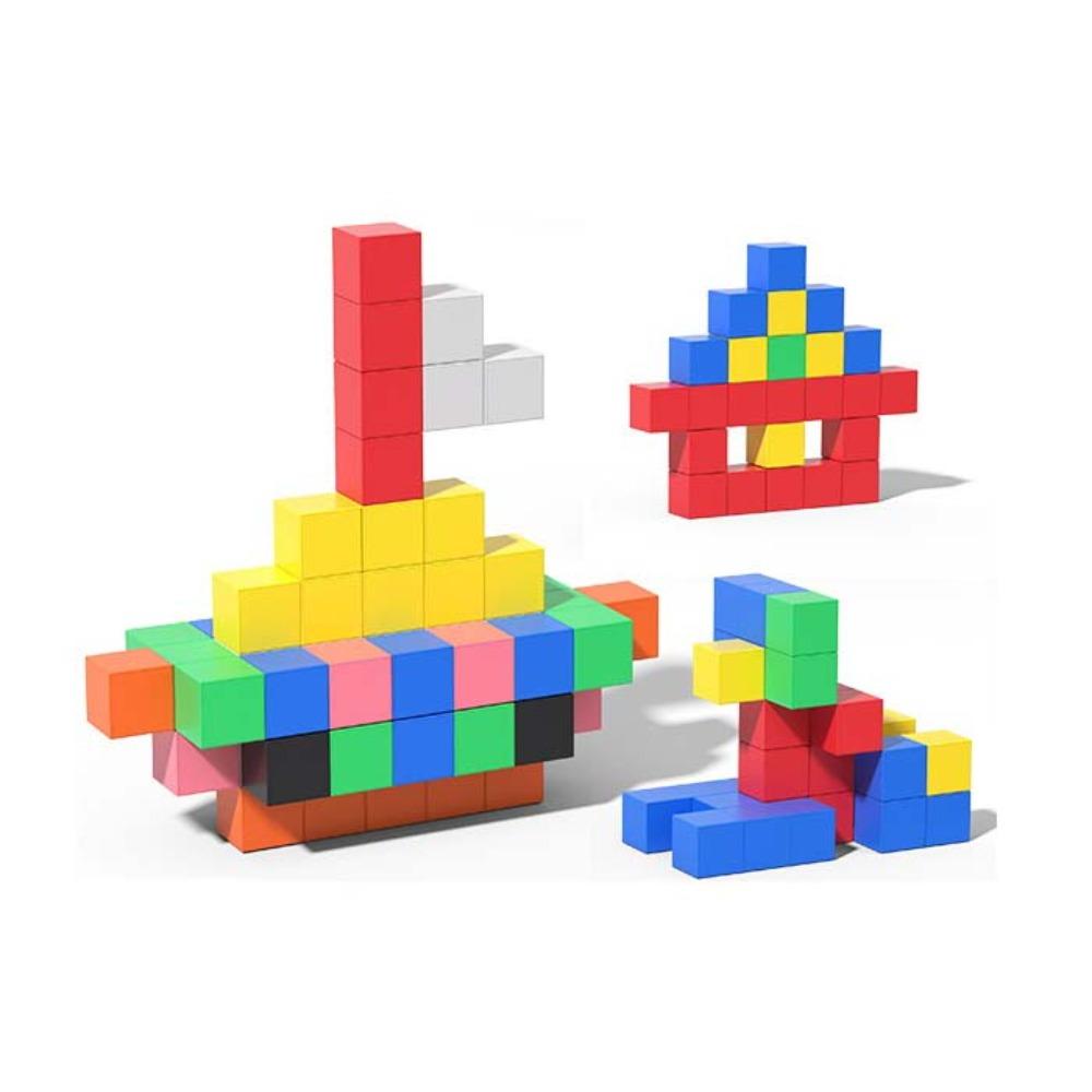 STEM Toy Magnetic Cube Plastic Puzzle Building Blocks Cube Building Toys Magnetic Holiday Gifts