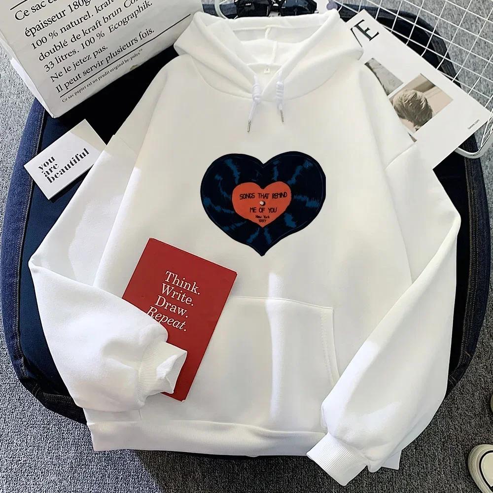 

Vintage Music Hoodie Cartoon Print aldult Sweatshirt for Autumn Winter fashion Clothing Unisex Pullovers S