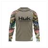 Mens Quick-Dry UV Protection Hooded Fishing Long Sleeve Shirt Summer Breathable Outdoor Sportswear Angling