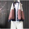 Lazy style V-neck striped knitted cardigan for women in spring and autumn loose and versatile slimming sweater jacket trendy