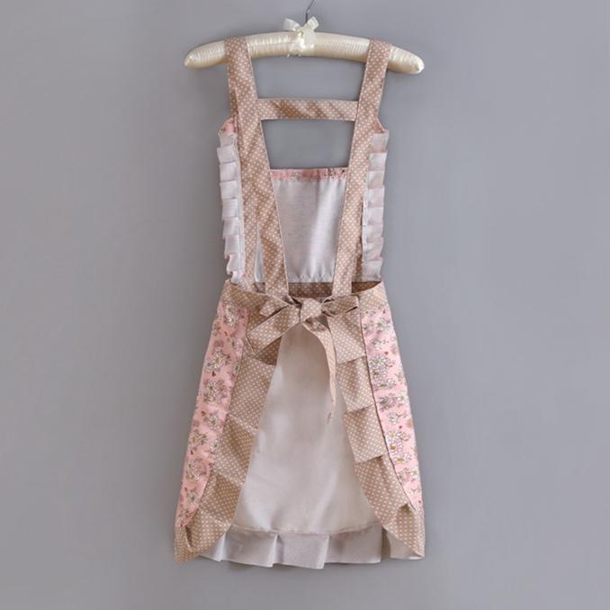Korean Version Summer Thin Home Kitchen Anti-fouling Apron Large Pocket Apron