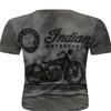 Men's Classic Manga Style Motorcycle Pattern and Letter Print Round Neck Short Sleeved T-shirt Casual and Chic Top Suitable for Outdoor Wear In Summer