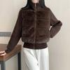 TIFICY Women's Fashion Casual Fall Winter Solid Color Print Long Sleeve Jackets & Coats Down Coats