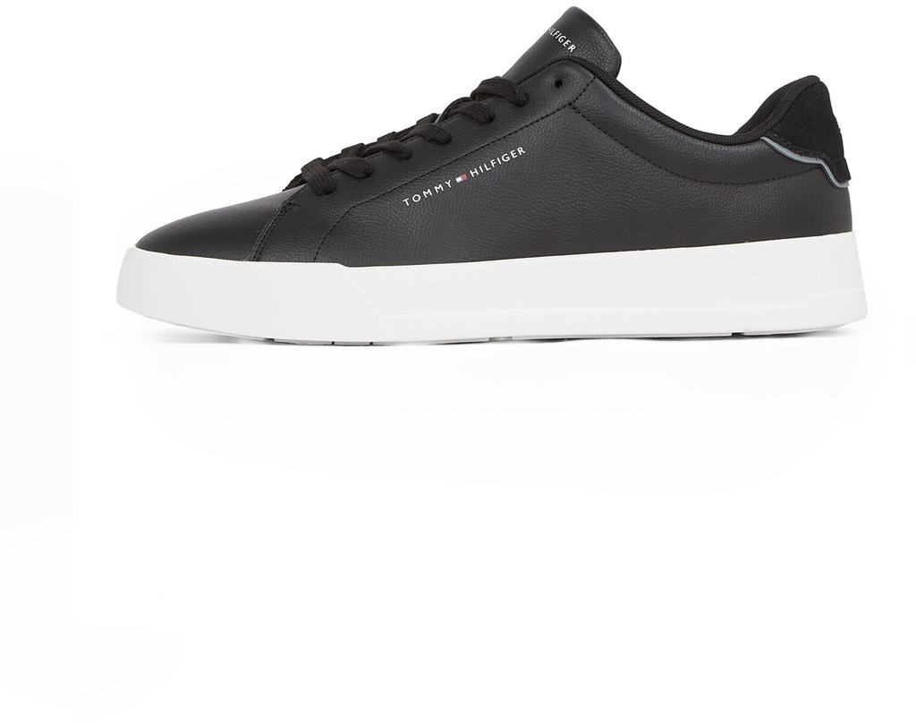 Sneakers Tommy Hilfiger TH Court LTH Detail Ess Court Ess Sneaker Black White