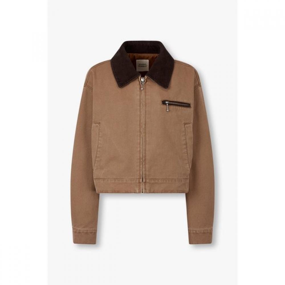 

Studio Tomboy Color Block Crop Jumper 9105113101 dark beige/S