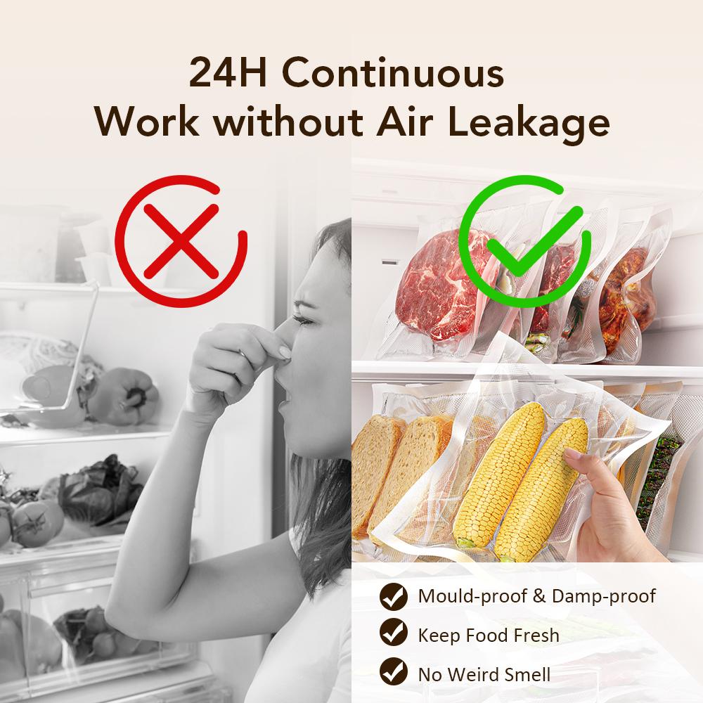 Vacuum Sealing Machine Household Dry/Wet Food Meat Sealer for Food/Fruit Preservation Built-in Cutter Kitchen Food Storage Seal