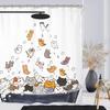 Donkey Funny Farmhouse Rustic Shower Curtain Set Sweet Cheeks Country Rural Animal Western Polyester Waterproof Cloth