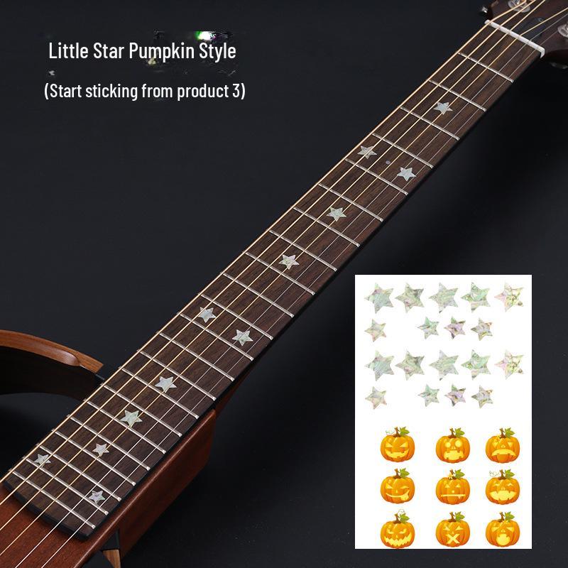 Personalized Guitar Sticker Set: Decorative Fingerboard and Panel Protectors for Acoustic and Electric Guitars.
