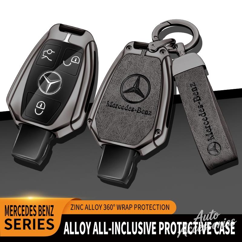 CRX1 Leather Car Key Case Cover Shell Fob For Mercedes Benz A B C E Class GLS GLA GLK GLC CLS CLA W204 W205 W212 W463 W176 Accessory