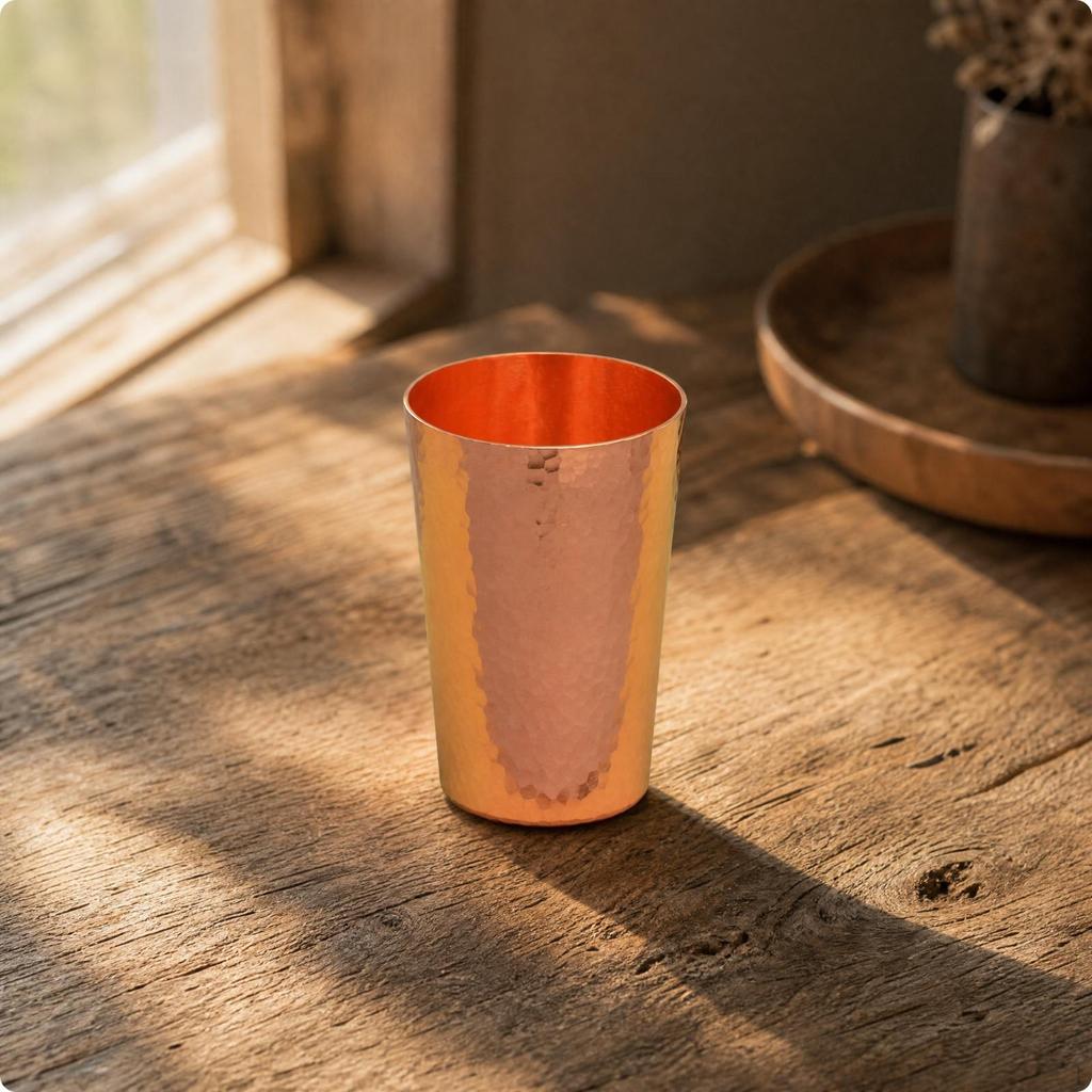 Copper Cup Eco-Friendly Water Daily Use for Home Bar, Cafe