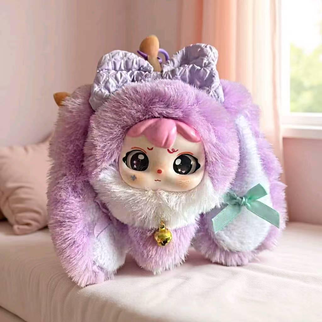 Lucky Rabbit Silicone Plush Pendant: Cute Doll Ornament for Gift