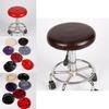Cover Stool Bar Chic Round Chair Covering Seat Slipcover Leather 1pc