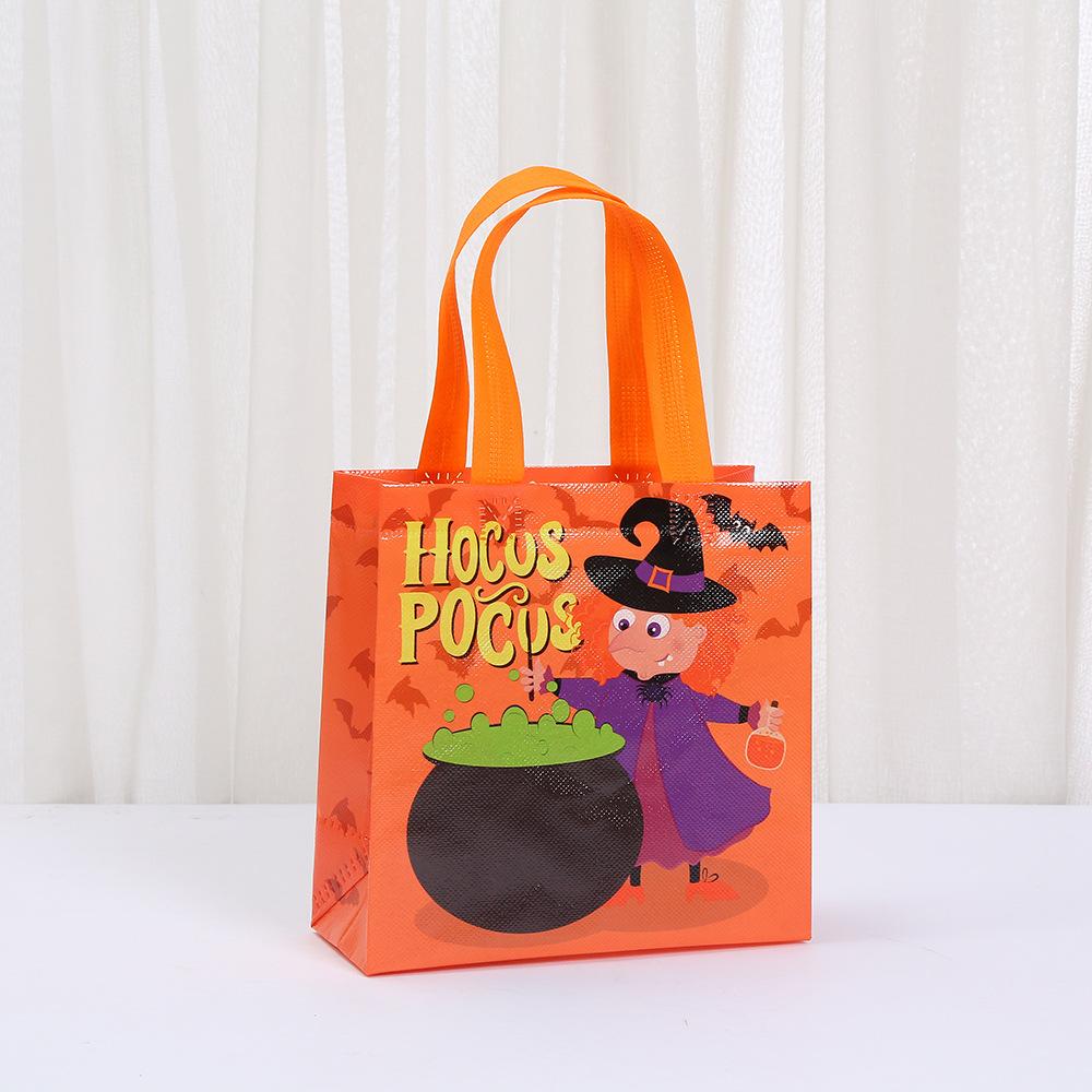 StoBag Halloween Party Trick or Treat Bags for Kids Reusable Eco Friendly Goodie Tote Bags for School Gifts Candy Favors Decor