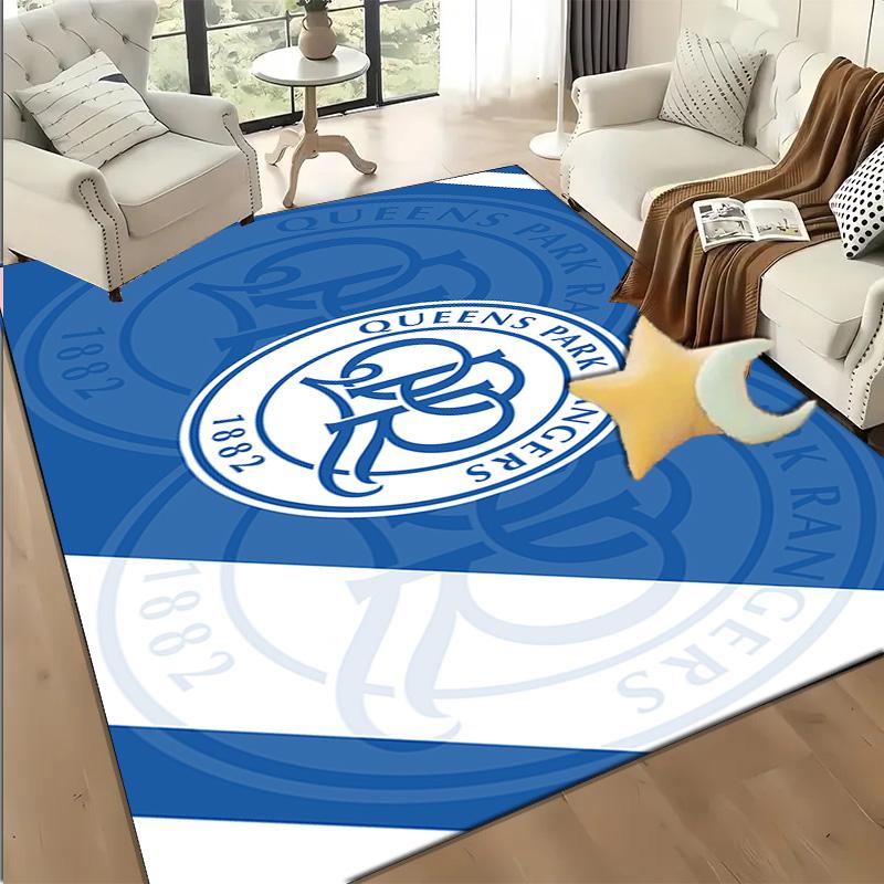 1PC Blue And White Queens Park Floor Mat for Living Room, Game Rooms, Office, Bedroom, Office Floor Mat Playful Design, Christmas fan gifts